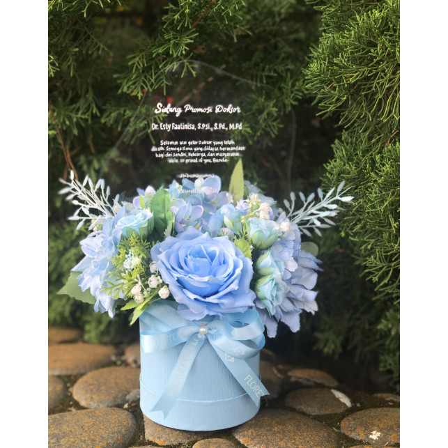 [Ready Bandung] Hadiah Grand Opening Lucky Cat Papan Bunga Akrilik Kucing Hoki Flower Box Acrylic Uc