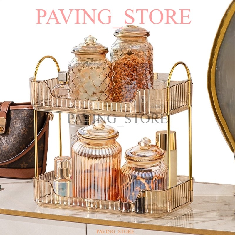 Rak Aqua Gelas Estetik Rak Serbaguna Tempat Kosmetik Tempat Aqua Gelas Estetik Mewah