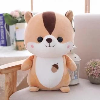 Boneka tupai lucu dan imut/boneka tupai lucu hadiah kado ulang tahun - tupai coklat, S #gratis_ongki
