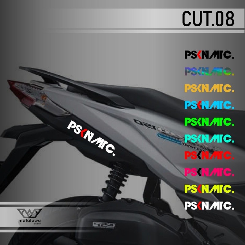 Cutting Sticker PSKNMTC Pasukan Matic Original Aksesoris Motor Stiker Lis Variasi Hologram Laser Kro