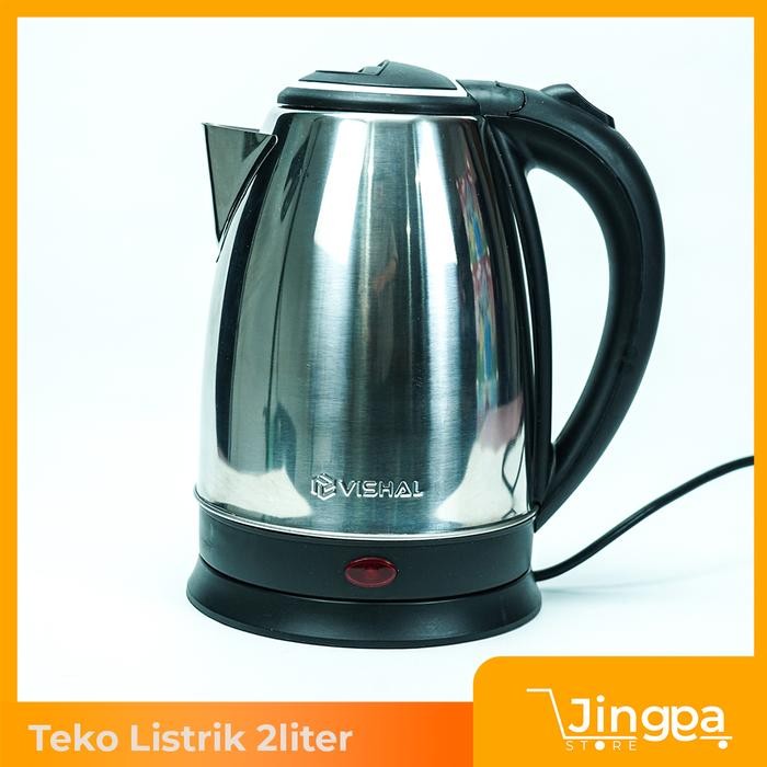 Teko Listrik Kettle Pemanas Air Panas Stainless 2 Liter -  Electric Termos Kabel - Termos Pemanas