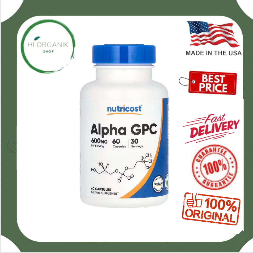 Nutricost Alpha GPC 60 Capsules (300 mg per Capsule)