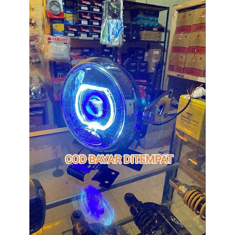 RIZQIJAYA  Lampu Depan Biled RX king new RxKing peredam fulset breket