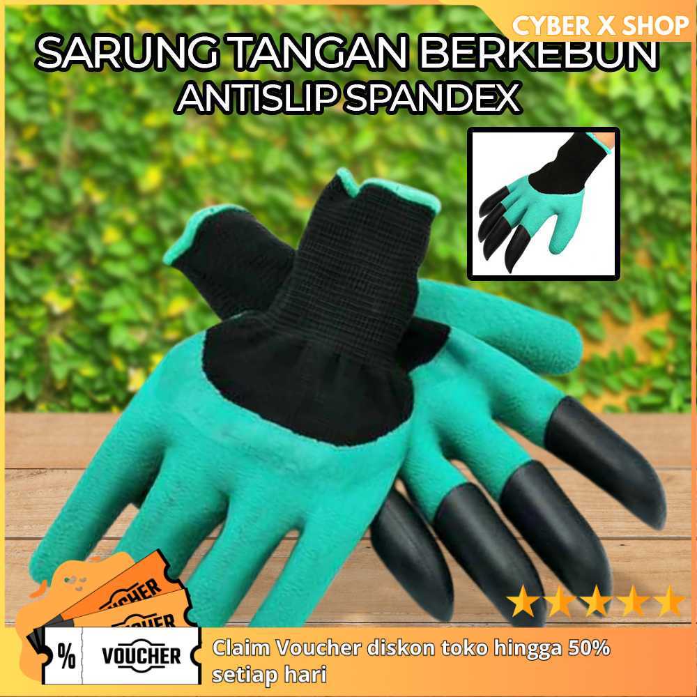 [CYBER] Sarung Tangan Berkebun Antislip Spandex | Perlengkapan Taman Rumah Tangga | Aksesori Pelindu