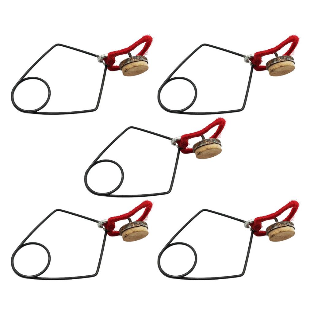 5x Flute Button Key Pad Indentation Clips DIY Flute Accessories for Player