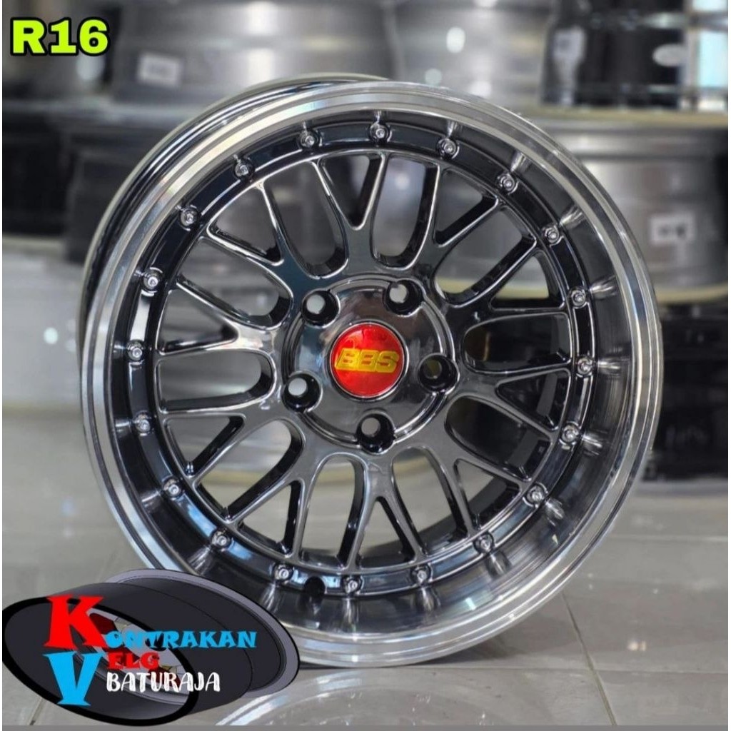Velg BBS LM R16 Black Chrome 5x114 ( INNOVA ERTIGA RUSH TERIOS XPANDER DLL)