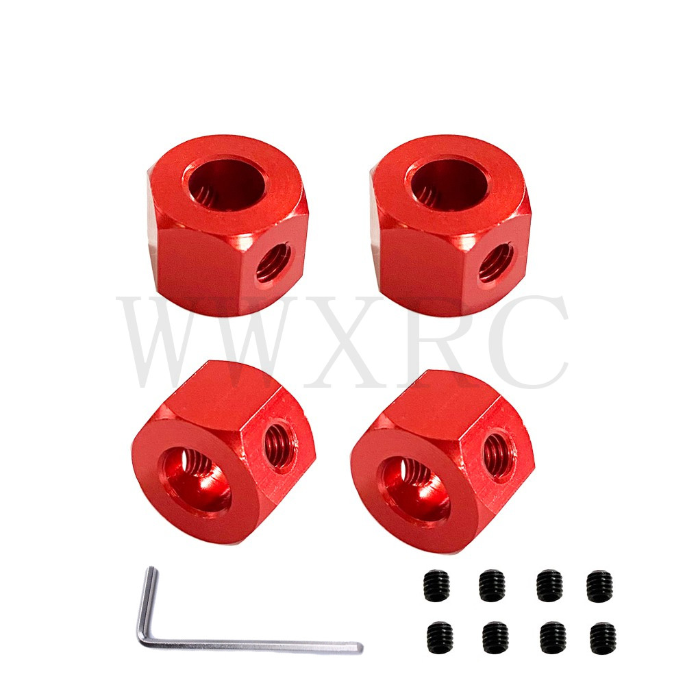 Metal Adapter 5mm to 12mm Aluminum Alloy Adapter for MN86 WPL D12 C14 C24 B14 B16 MN D90 D91 Truck M