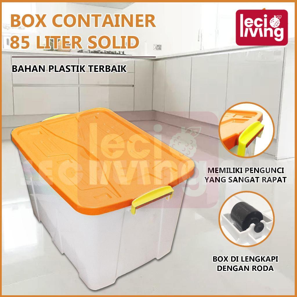 BOX CONTAINER 85 LITER + RODA - Kontainer Box Plastik / Container Box