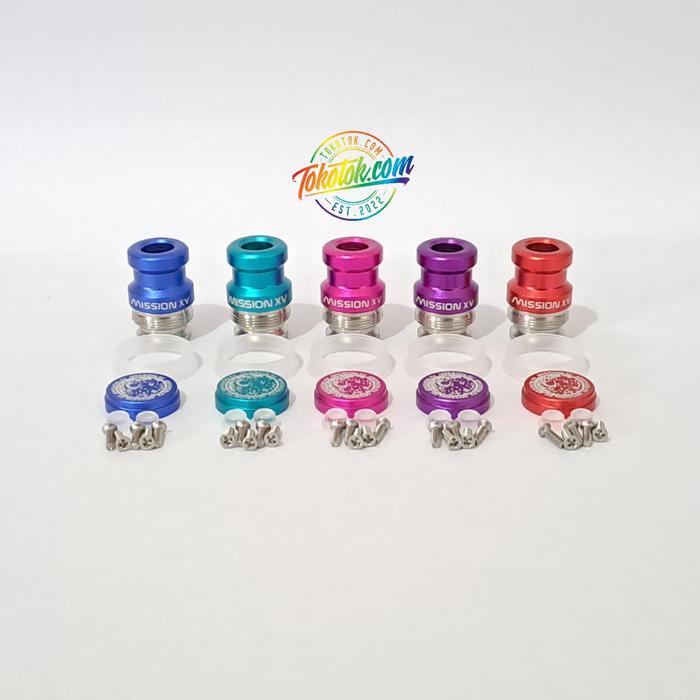 Button Sett Dt Screw | Mission xv DOt - Blue