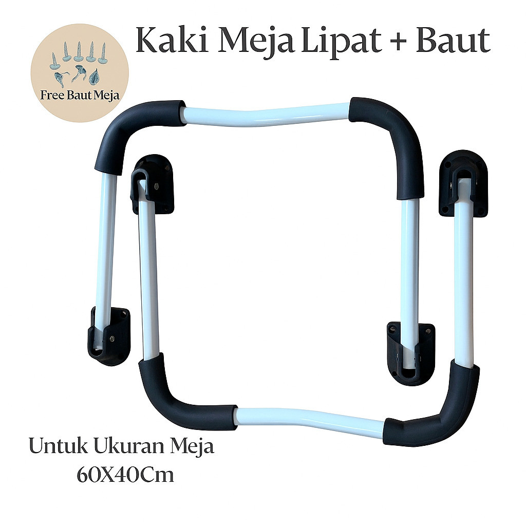 Kaki meja lipat laptop / Peretelan meja laptop / Sparepart Meja belajar