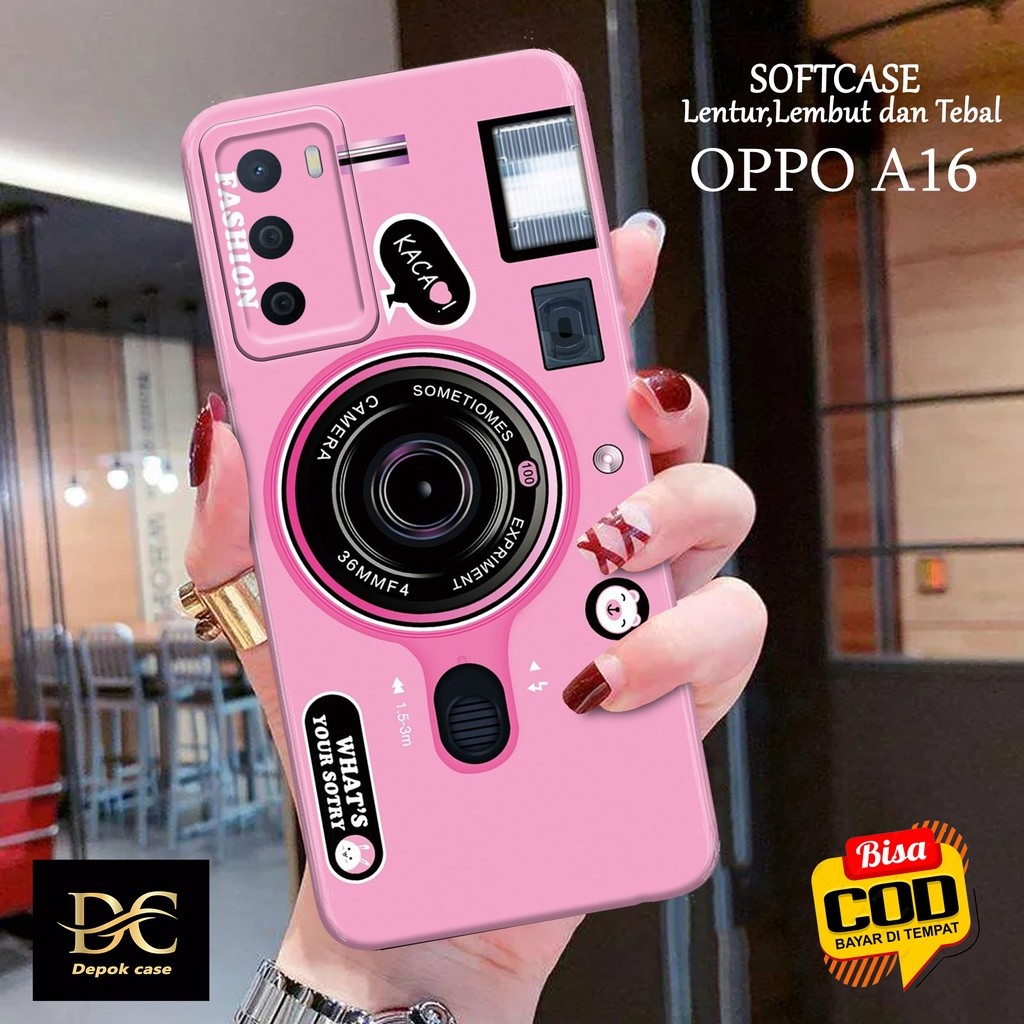 Case Oppo A16 Terbaru - Fashion Case CAMERA - Casing Hp Oppo A16 Terbaru - Softcase Hp Oppo A16 Terb