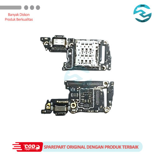 Flexible Charger Vivo V21 4G V2066 / Vivo V21 5G V2050 Konektor Cas + Sim + Mic Ori