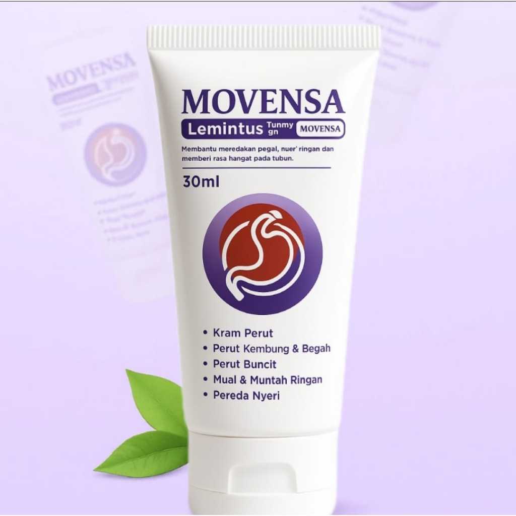 Movensa Herbal Soothing Gel Cream Original Krim Aman Atasi Nyeri Perut dan Gangguan Lambung