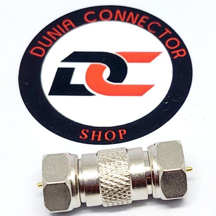 KONEKTOR F MALE TO F MALE GOLD PIN TAIWAN NEW....