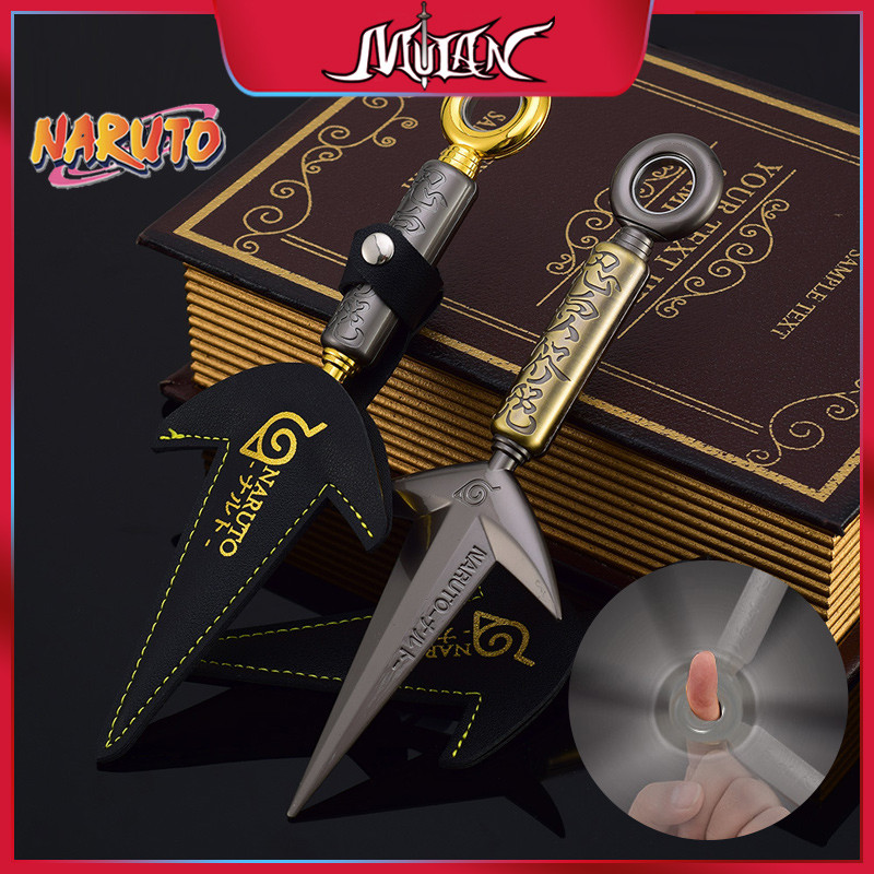 3 Styles Namikaze Minato Weapon 23cm/9.84inch Rotatable The Art of Flying Thunder God Kunai Metal Cr