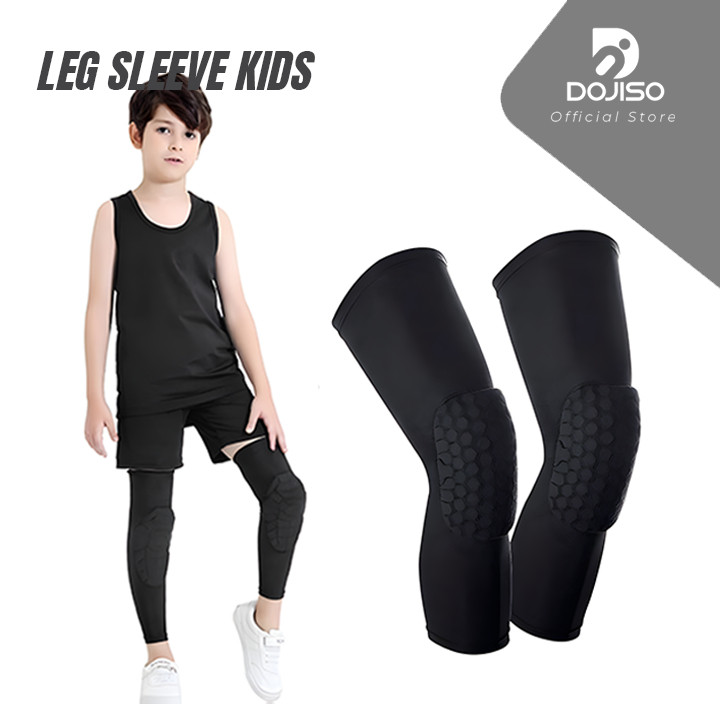 Leg Sleeve Basket 01 Kids Bantalan Pelindung Lutut Olahraga Basket Anak Deker Lutut Anak Support Pla