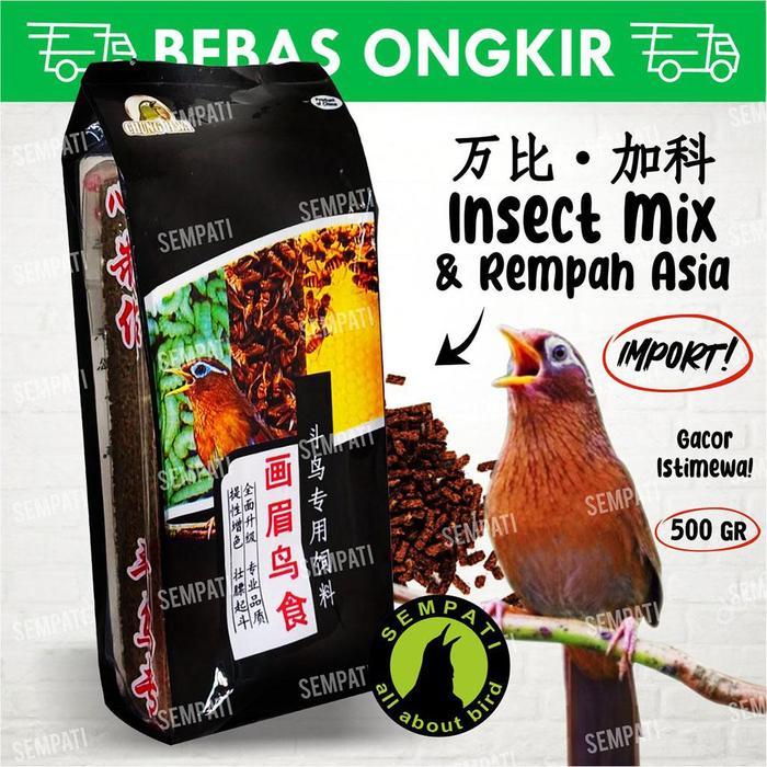 [ burj9iil1v ] || PAKAN BURUNG HWAMEI WAMBI CHUNGHWA IMPORT VOER PUR REGULER HITAM VHREG