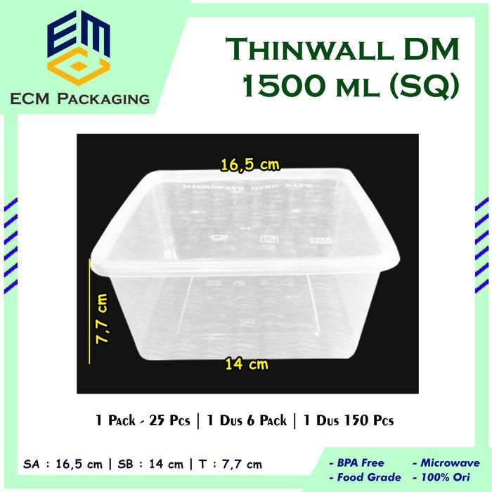 THINWALL DM 1500ML SQUARE (SQ)