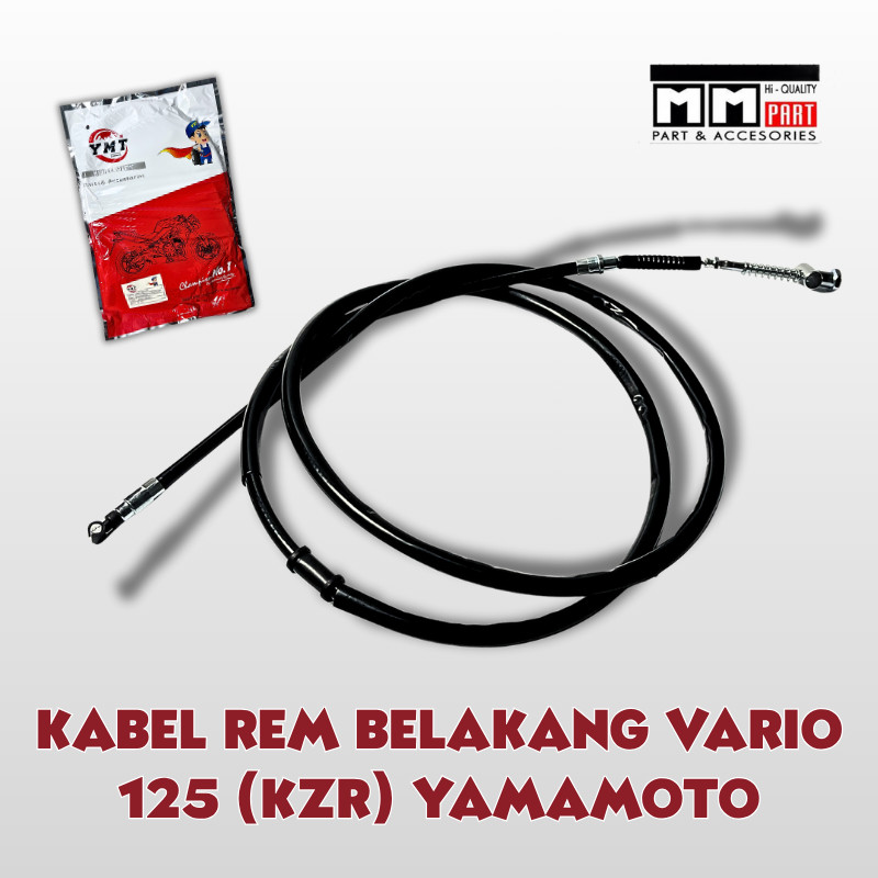 KABEL REM BELAKANG VARIO 125 KZR YAMAMOTO –KABEL TALI REM BELAKANG KIRI VARIO 125 OLD TECHNO NON CBS