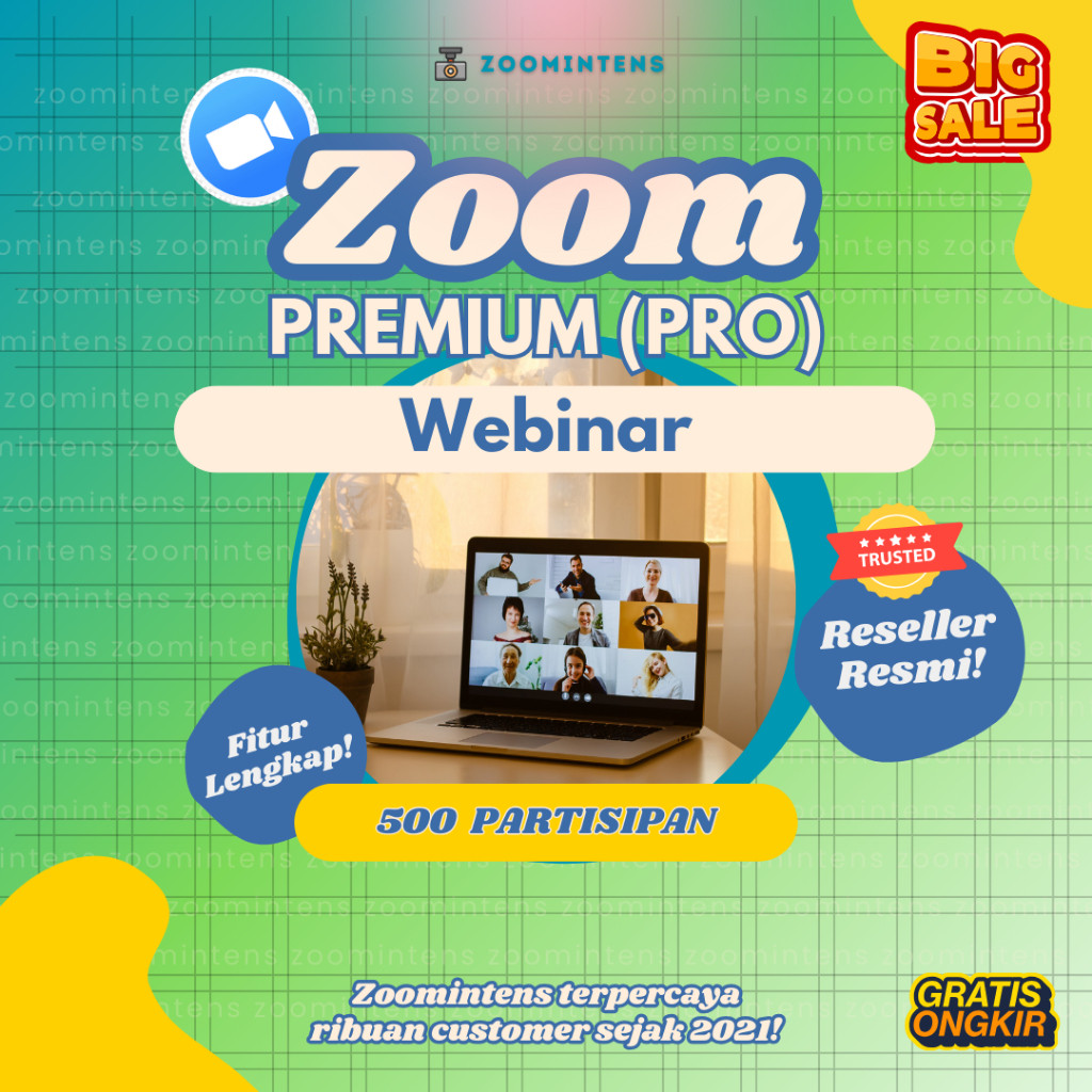 Paket Zoom Premium Webinar 500 Peserta