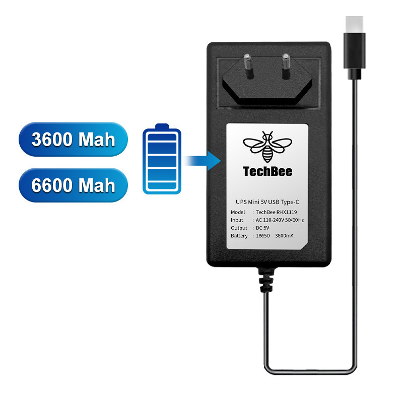 UPS Mini USB 5V 2A Adaptor Power CCTV Mini UPS Untuk IP Camera System Cadangan Baterai