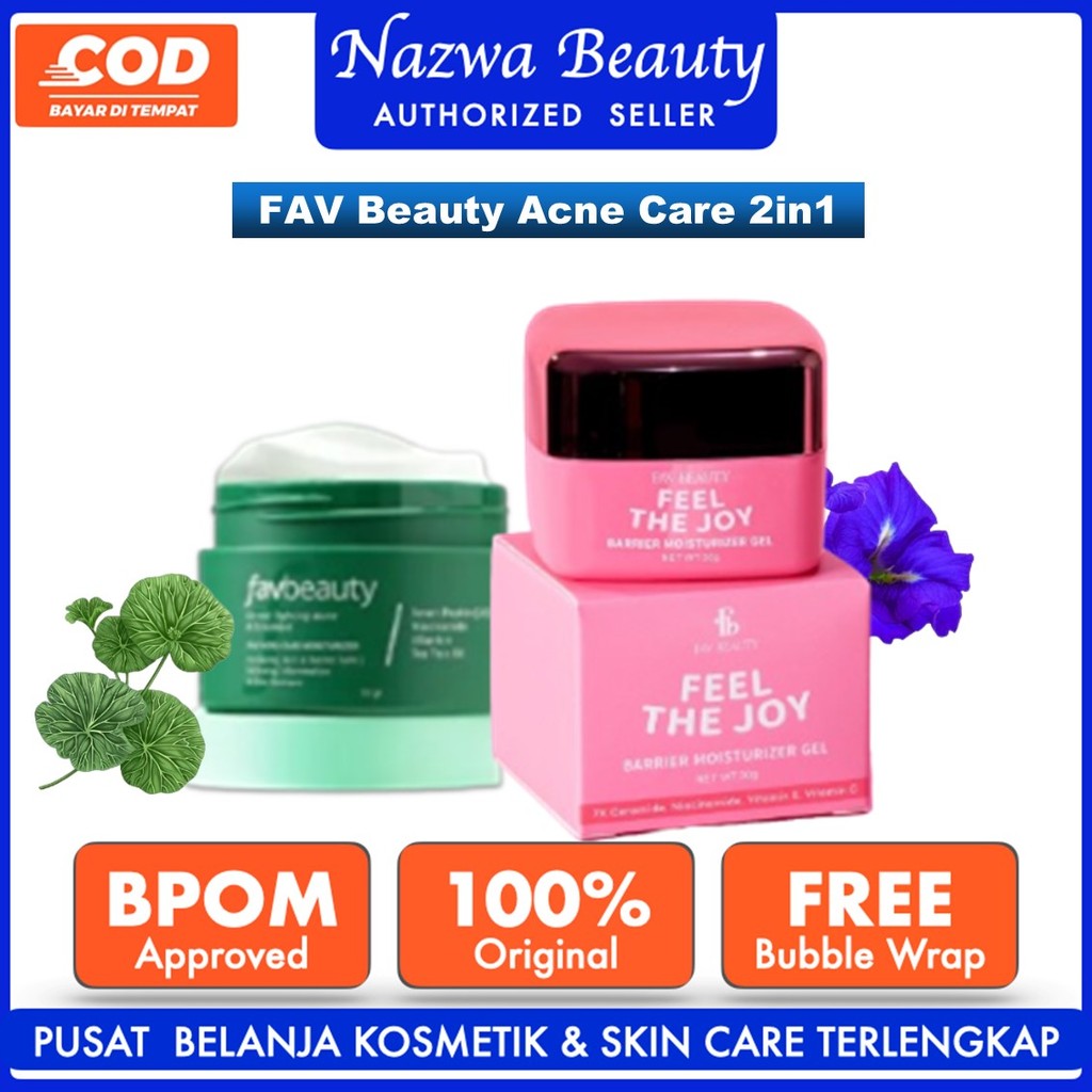 Nazwa Beauty FAV Beauty Clean and Restore Set | Acne Care Gentle Gel Cleanser Moisturizer 7x Ceramid