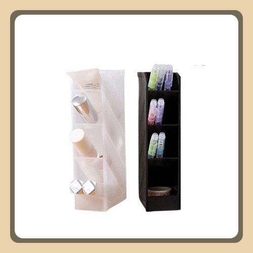 Holder Pensil Pulpen Meja Kerja Desk Organizer 4 Grid | Wadah Lipstik Remote AC Kunci Multifungsi Sp