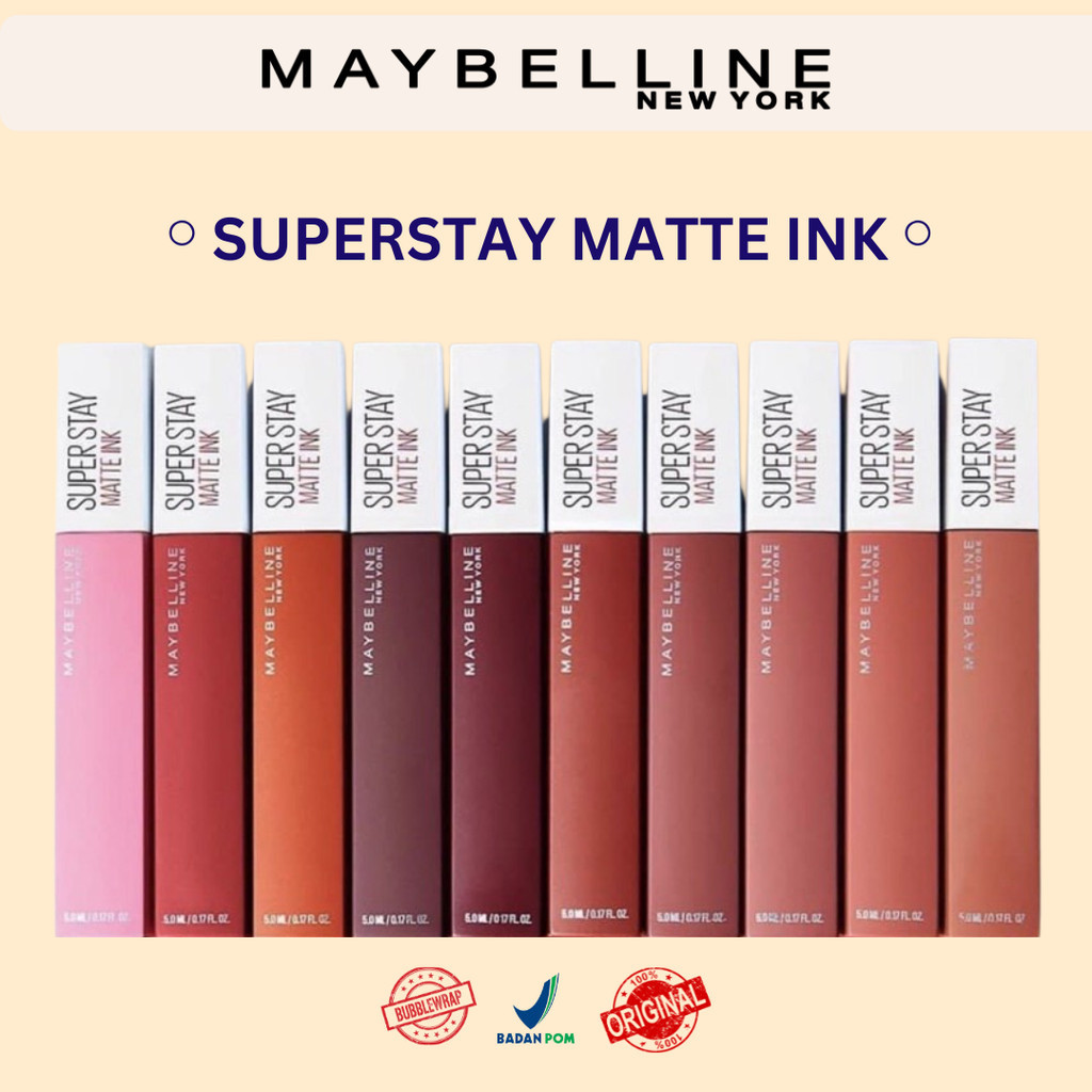 Maybelline Superstay Matte Ink Liquid Matte Lipstick Make up - 5ml - Super Stay Matte Ink Maybelline