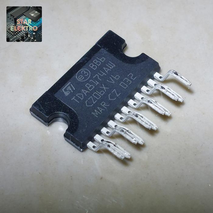 TDA8174AW Zip-11 TDA8174 AW TDA 8174 8174AW IC Vertical Vertikal Audio TERBAIK...