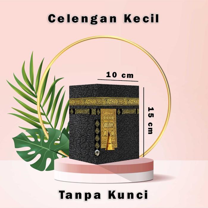 Celengan Ka'bah Kecil Tanpa Kunci - Celengan Kecil Tanpa Kunci