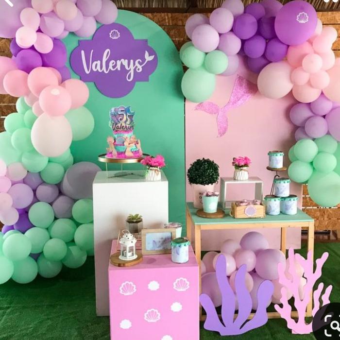 dekor backdrop styrofoam ulang tahun lamaran aqiqah 2x2m + nama + pita