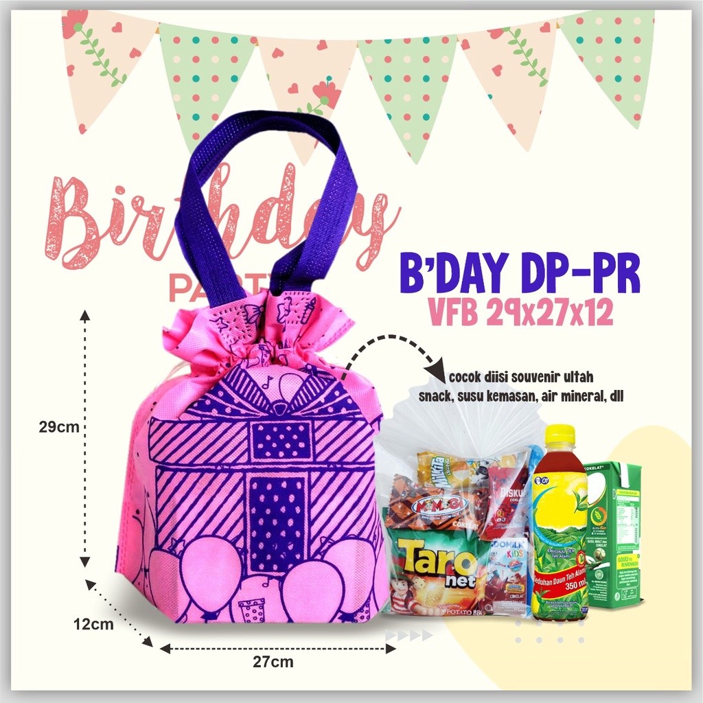 ALTHEA Goodie Bag Ulang Tahun | Tas Ulang Tahun TAS SERUT BIRTHDAY | TAS BIRTHDAY ANAK | Goodie Bag 