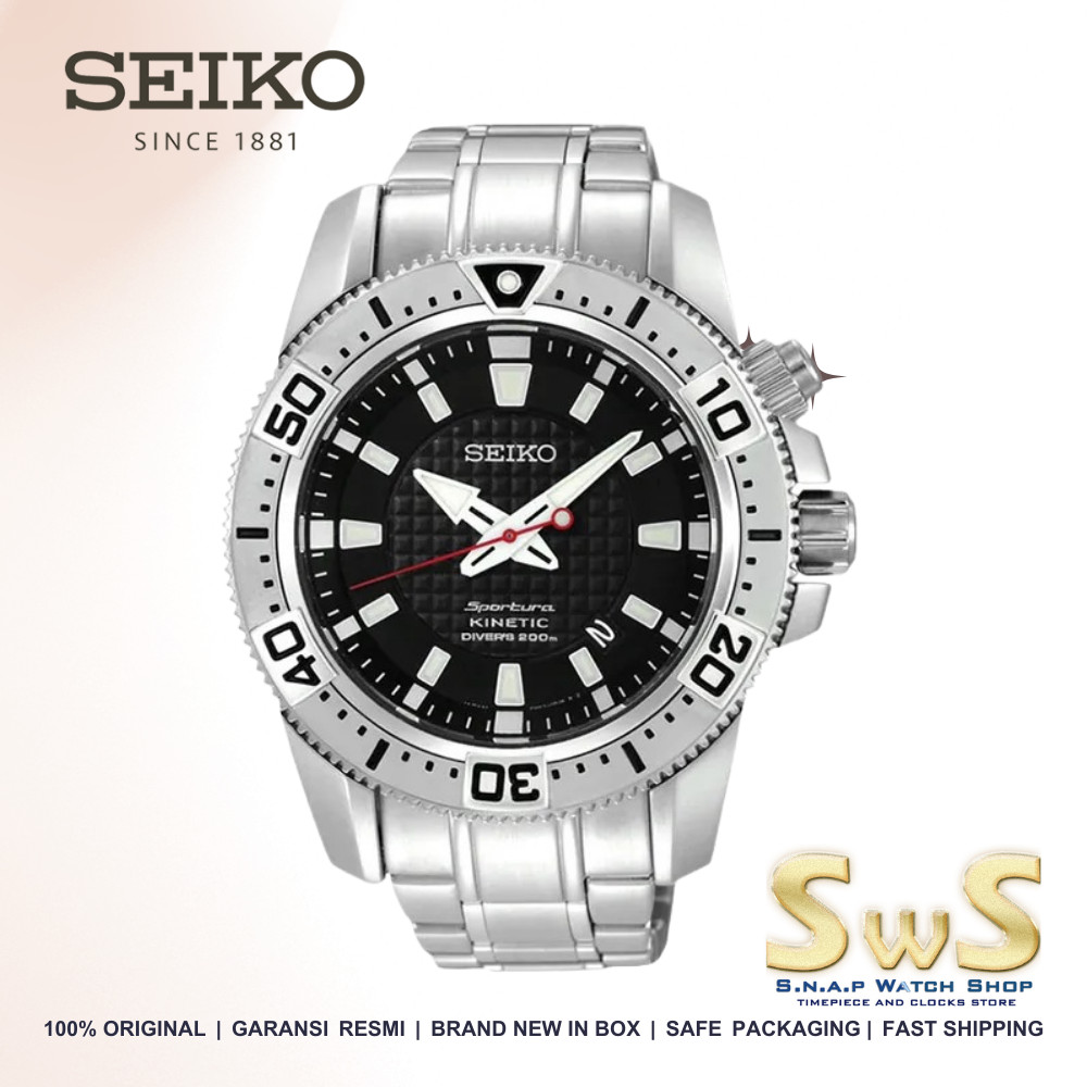 SEIKO SKA509 Seiko SKA509P1 Sportura Kinetic Diver 200m Original Garansi Resmi Jam Tangan Pria