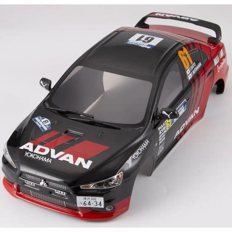RC car 1/10 Touring electric PC car EVO Mitsubishi Lancer Evolution X with 257mm wheelbase fit for T