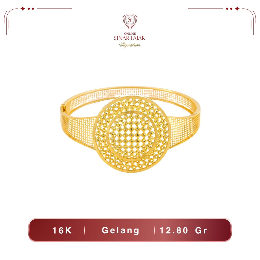Gelang Emas Bangle Kendari Arab 16K Terbaru - Sinar Fajar