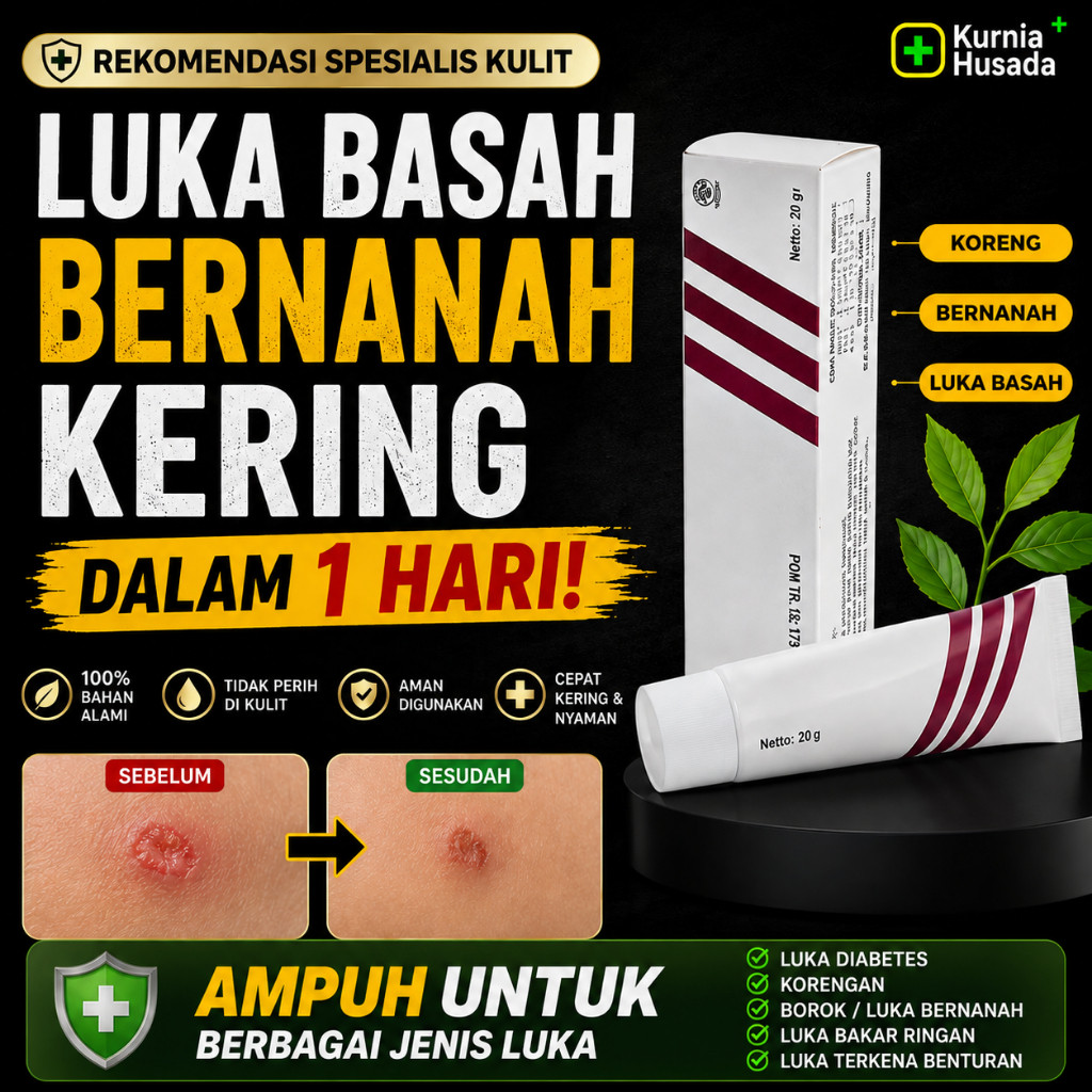 Salep Pengering Borok Luka Bernanah Basah Cacar Air Diabetes Korengan Koreng Paling Ampuh