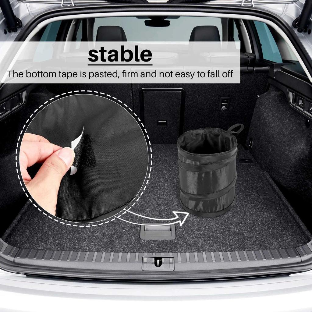 A66P-Car Trash Can, Portable Garbage Bin, Collapsible -Up Waterproof Bag, Waste Basket Bin, Rubbish 