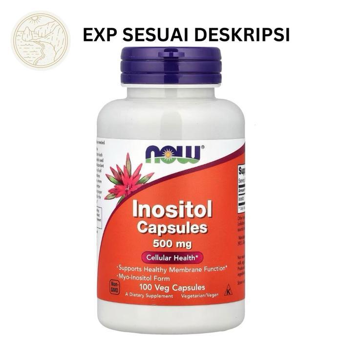 NOW Inositol 500mg 100 veg caps Myo Inositol