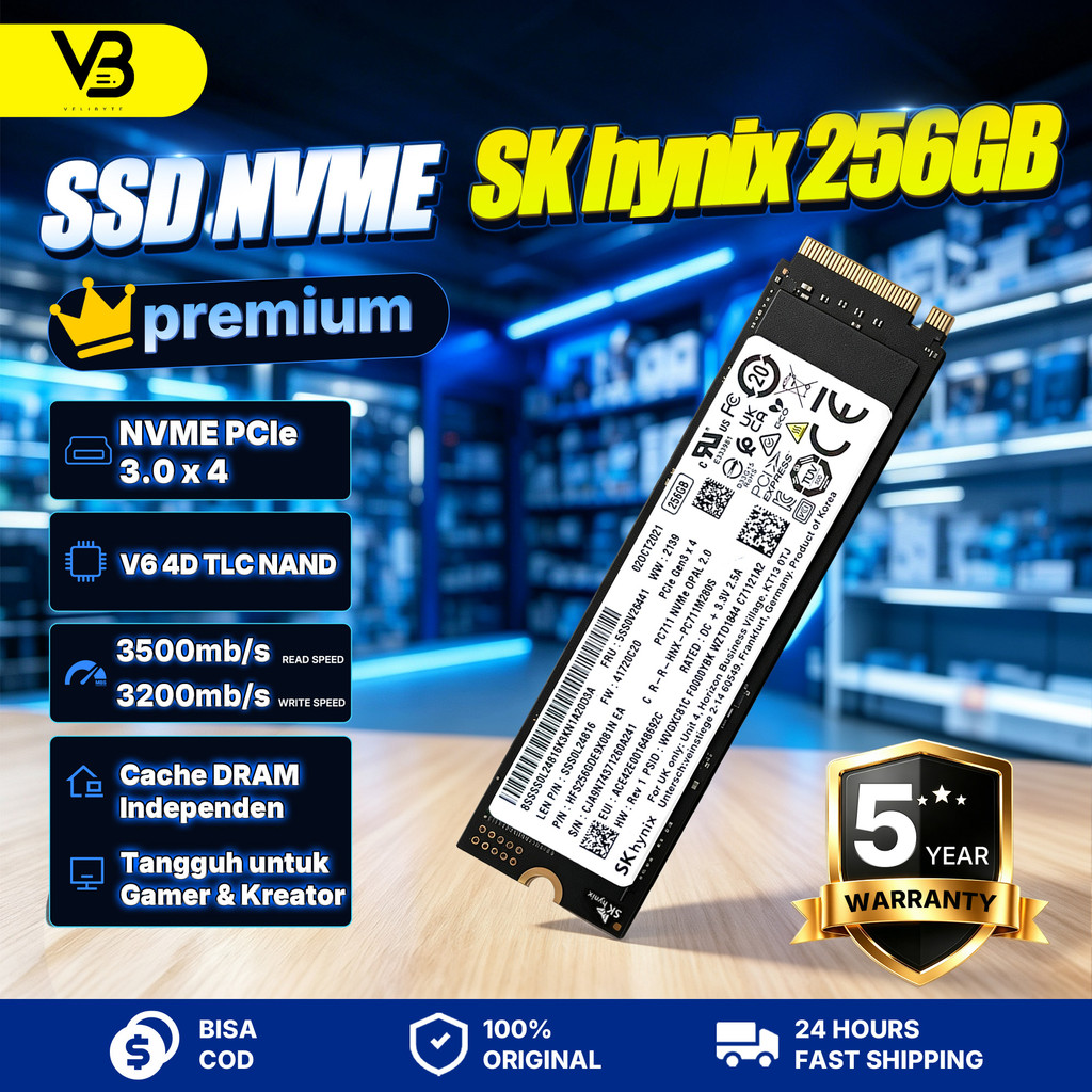 SSD SK hynix PC711 256GB M.2 2280 NVMe 3500MB/s DRAM 4D TLC PCIe 3.0