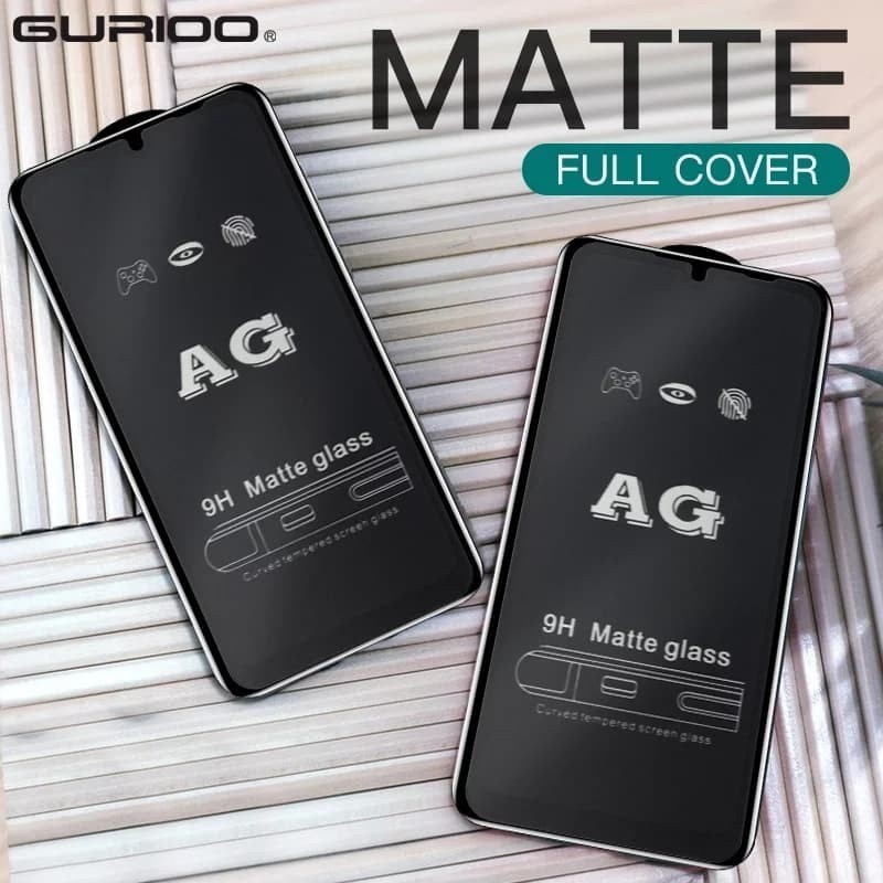 CASE FOR IPHONE 8 PLUS TEMPERED GLASS AG MATTE PREMIUM GLARE 9H FULL COVER ANTI GLARE BEBAS BEKAS SI