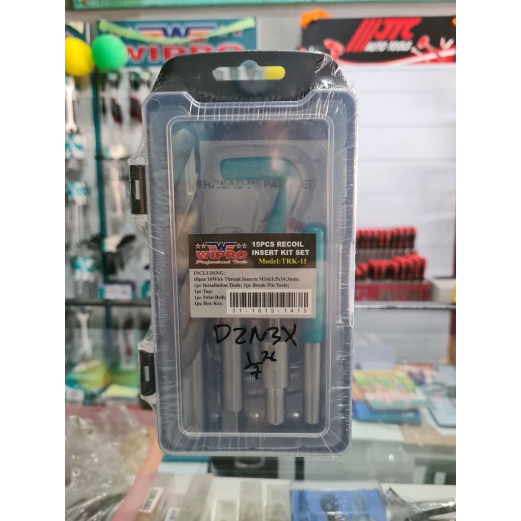 Wipro Recoil Insert Kit Set / Alat Repair Baut Set Wipro / Thread Repair Kit Recoil