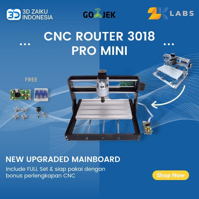 CNC Router 3018 Pro Mesin PCB Milling Laser 300*180*45 mm with Spindle