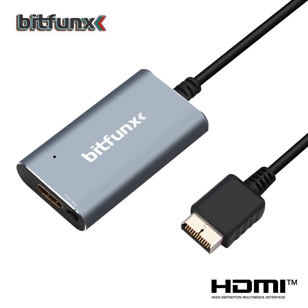 Bitfunx PS2 ke HDMI™ Konverter Untuk Konsol Game PS2 PS1 PlayStation 1/2 Dengan Sakelar RGB ke YPbPr