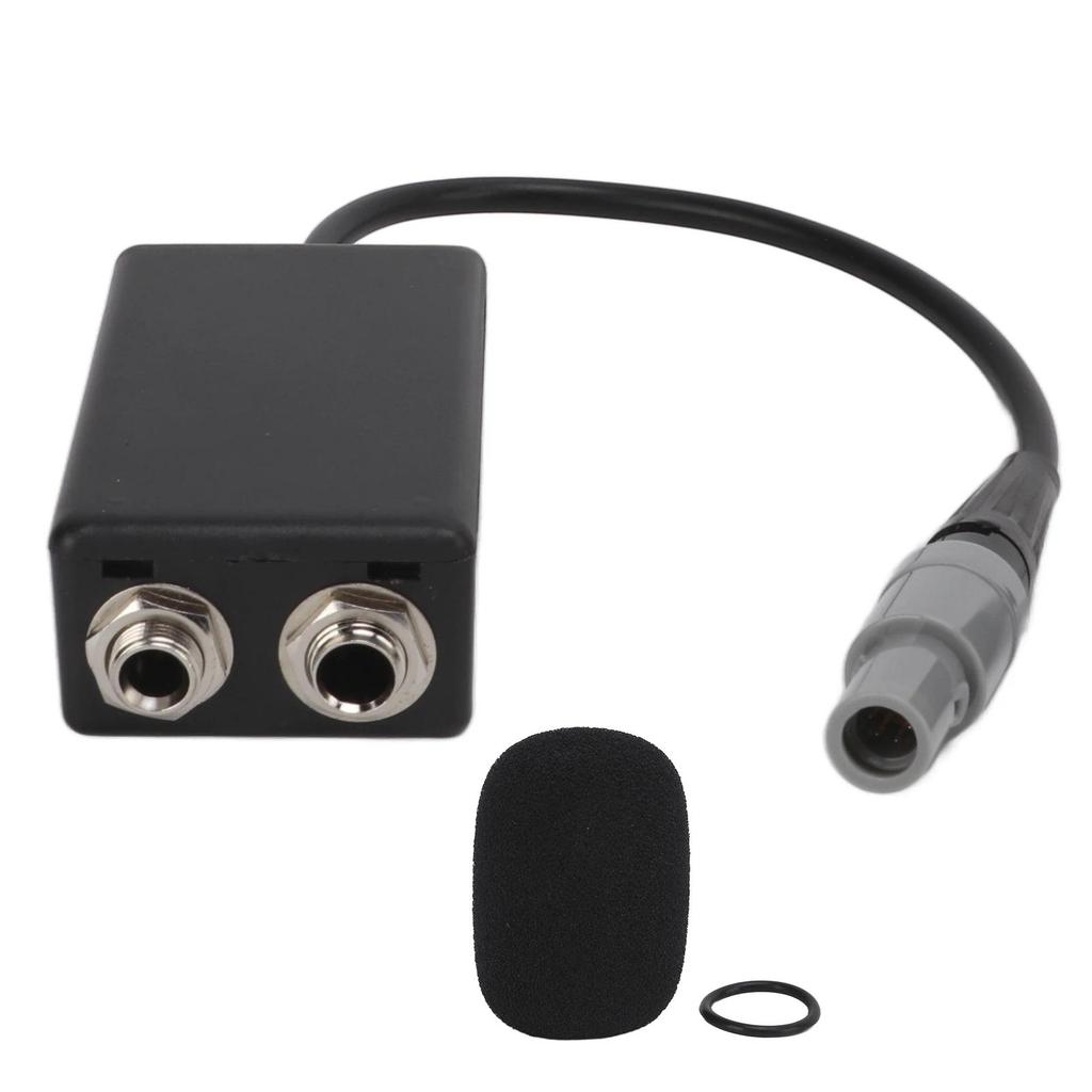 General Aviation GA Dual Female To LEMO 6 Pin Male Aviation Headset Adapter For Helicopter Communica