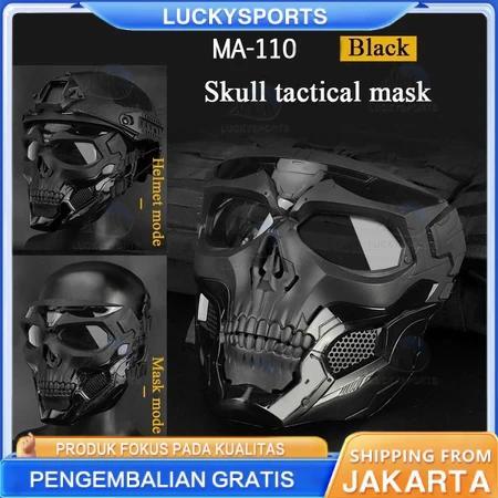 Masker Topeng Tengkorak Biker Motor Keren Garang / Mask Wajah Helm