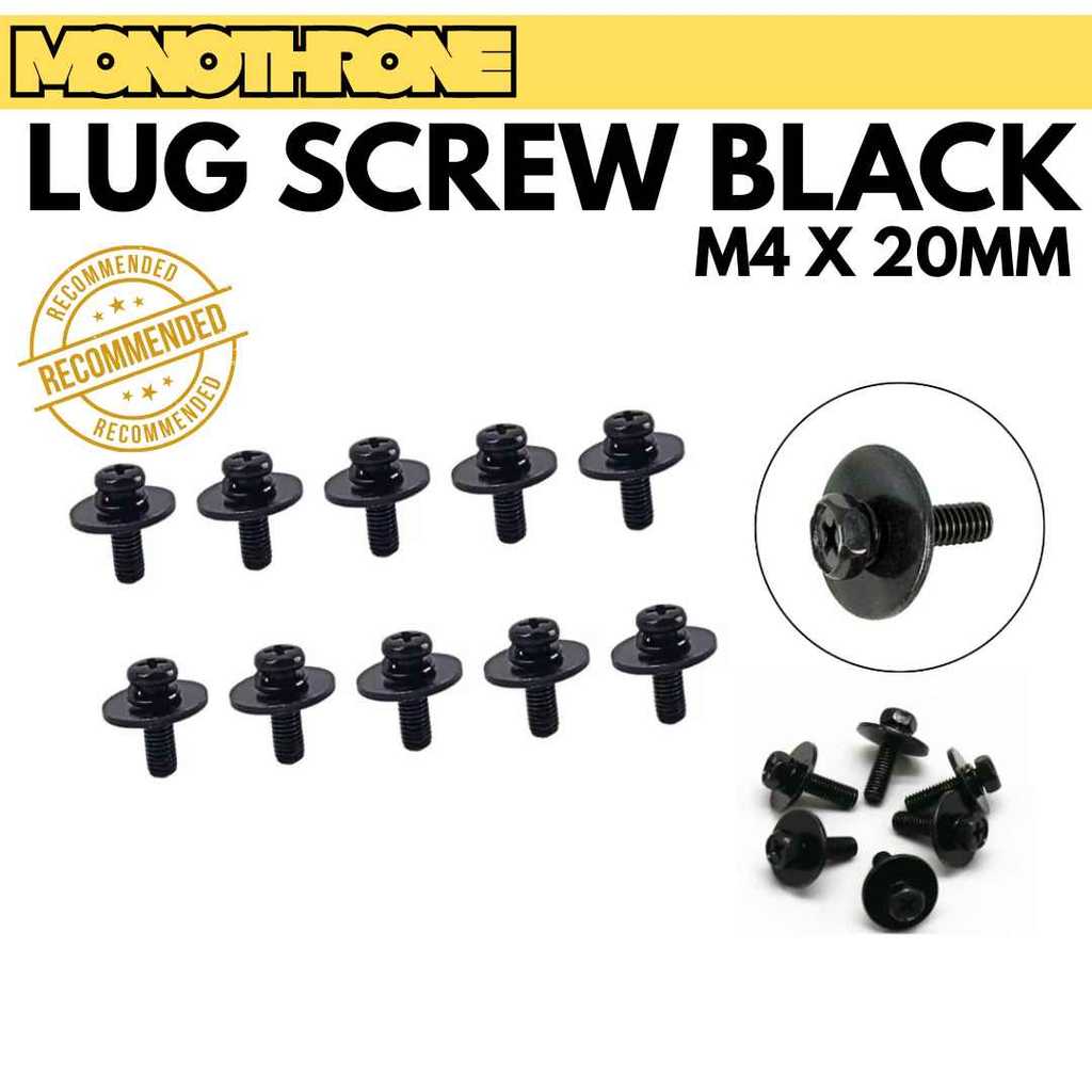 Baut Lug Drum Baut Lugs Drum Screw Lug Drum Lugs Screw Baut Lug Black Hitam Mur Baut Lug Drum Lugs