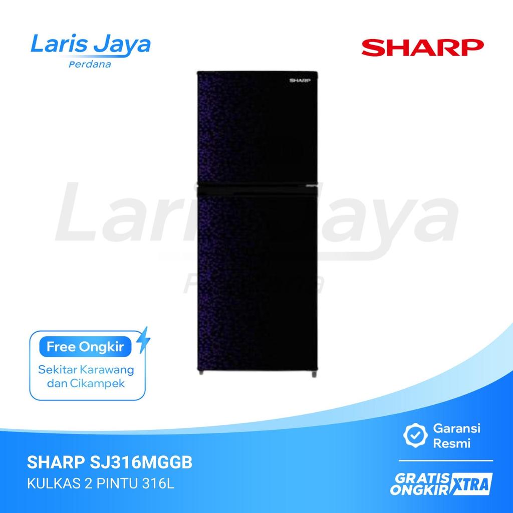 KULKAS 2 PINTU SHARP SJ316MGGB / SJ-316MG-GB 237 Liter