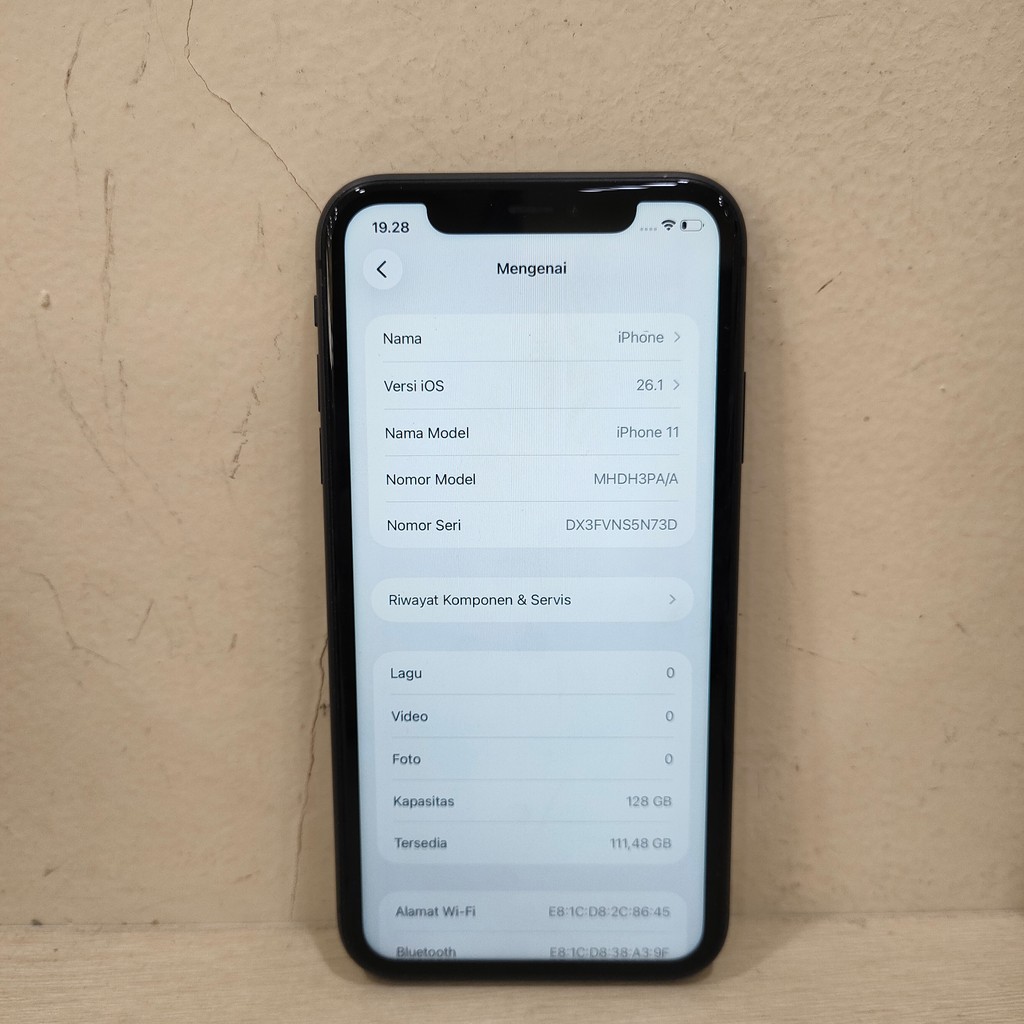 (N73D-459) IPHONE 11 RAM 128GB (IBOX) PA/A BATANGAN NO CHARGER