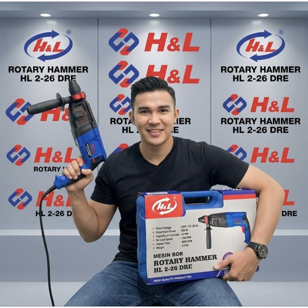 Mesin Bor Bobok Beton H&L GBH 2-26 DRE 3 Fungsi