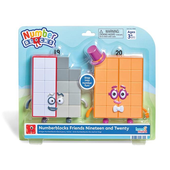 Numberblocks Friends Nineteen & Twenty Figure Pack Mainan Edukasi Angka Anak Koleksi Karakter Number